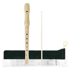 Maple Wooden Soprano Recorder, C Key German Style Fingering 8 Holes 2 Piece S...