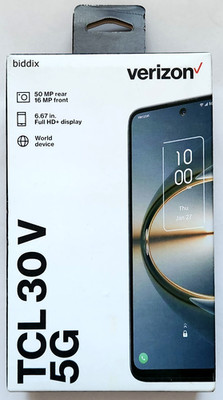 Verizon TCL 30 V 5G 6.67'' 128 GB Prepaid Smartphone - Midnight Gray