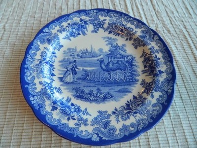 Spode China Blue Room Collection ''The Camel Enclosure'' 10 1/2'' Dinner Plate 14-4
