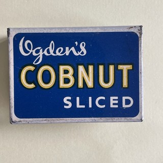 VINTAGE OGDENS COBNUT SLICED MATCHBOX HOLDER