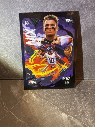 2025 Topps Chrome Bo Nix Base (RAW)