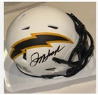 2 JIM HARBAUGH Signed Los Angeles CHARGERS Mini-helmets Beckett (BAS)