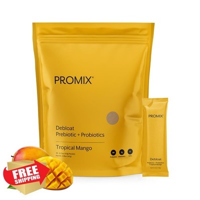 ProMix Nutrition Debloat Probiotics Mango 30 Servings 3pk