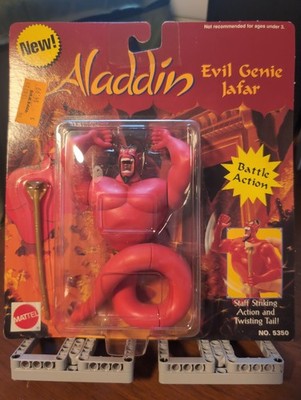 1993 Disney Aladdin Red Evil Genie Jafar Action Figure Mattel New & Sealed 5350