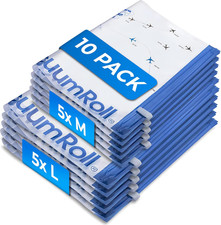 Myhodo Reise Vakuumbeutel Für Kleidung Zum Rollen (10 Stück 40X60 | 35X50Cm) Pla