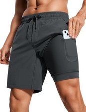 Men's 2 in 1 Running Shorts with Liner - 7'' Quick Dry for Workout Sports Ath...