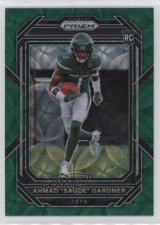 2022 Panini Prizm Rookies Green Scope 45/75 Ahmad Gardner Sauce #341 0d75