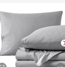 Bare Home 100 Organic Cotton Split King Sheet Set - 300 Thread Count