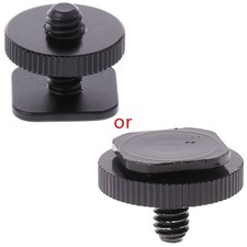 1/4 Single Layer Tripod Mount Screw to Studio Flash Hot Shoe Adaptor For