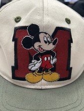 Vintage 90s Mickey Unlimited Mickey Mouse Embroidered Snapback Hat Made in USA