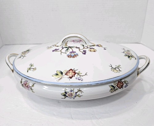 Rouen By Noritake Oval Covered Vegetable Bowl Floral Vintage - Picture 4 of 13