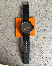 BOSS Hugo Boss Orange New York Quartz 50mm Black Silicone HB.221.1.34.2625