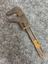 Antique 9" Monkey Wrench Fairmont Cleve FTE Vtg Metal
