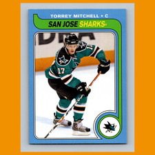 Torrey Mitchell #174 2008-09 O-Pee-Chee 1979-80 Retro San Jose Sharks Hockey NHL