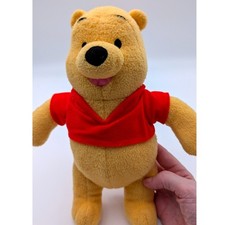 Disney Winnie the Pooh Plush Fisher Price Mattel Red Shirt Stuffed Animal