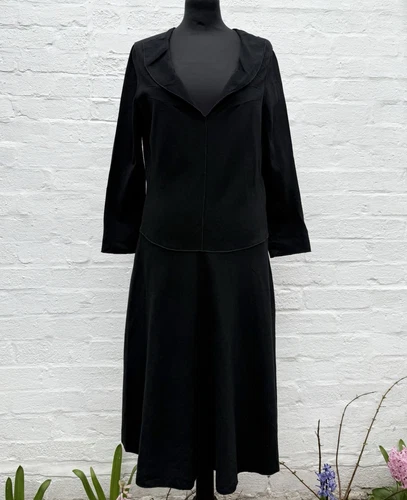 SAINT LAURENT (YSL) Abito Vintage Yves Saint Laurent Maglia Vita Caduta 40FR 12UK Buone Condizioni