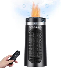 Heaters for Indoor Use,Space Heater with Humidifier, Oscillating Heater with Tip