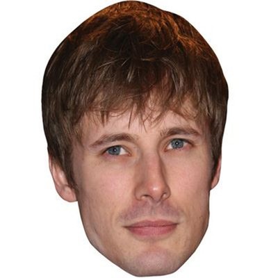 Bradley James Big Head. Larger than life mask.