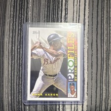 Topps Profiles by Ken Griffey Jr. Hank Aaron 1994 Insert TP-3 Atlanta Braves