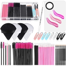 Disposable Makeup Applicators Accessories Kit Makeup Artist Supplies with Mixing