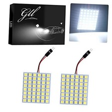 48-smd Led Panel Light-pack T10 Ba9s Festoon Adapters Dome Interior 1v 2 White