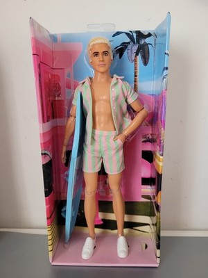 Barbie Movie - Ryan Goslin Face Mould Ken Doll - Surf Beach - Please Read