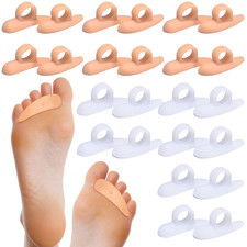 12 Pairs Hammer Toe Pads Gel Corrector Straightener Cushion Separators Pain Reli