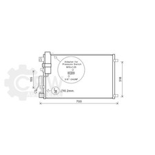 Condensateur Nissan QASHQAI