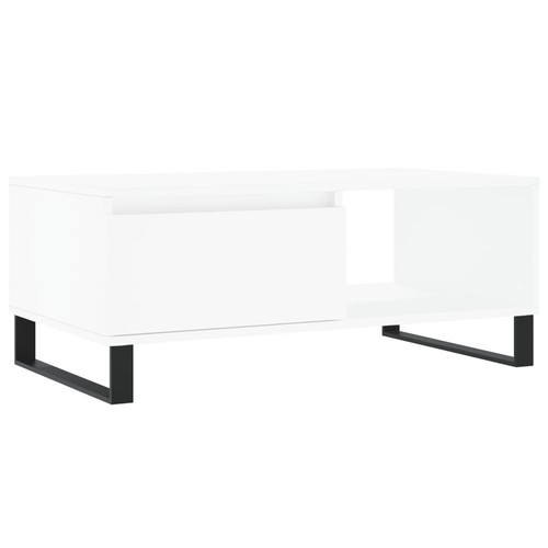 Couchtisch Sofatisch Wohnzimmertisch Kaffeetisch Beistelltisch Weiß vidaXL - Bild 2 von 12