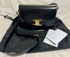 CELINE CLASSIQUE TRIOMPHE BAG IN SHINY CALFSK...