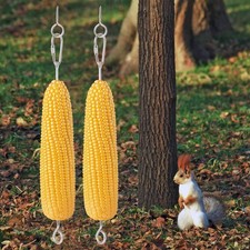 Durable 304 Stainless Steel Hanging Squirrel Feeder for Outside, Silver