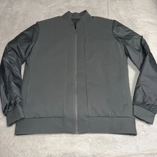 Men’s Lululemon About-Face Reversible Green Down Bomber Jacket Size XLarge