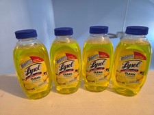 4 PACK Lemon Lysol Clean  Fresh Each bottle Makes 5 Gal. FREE Shipping