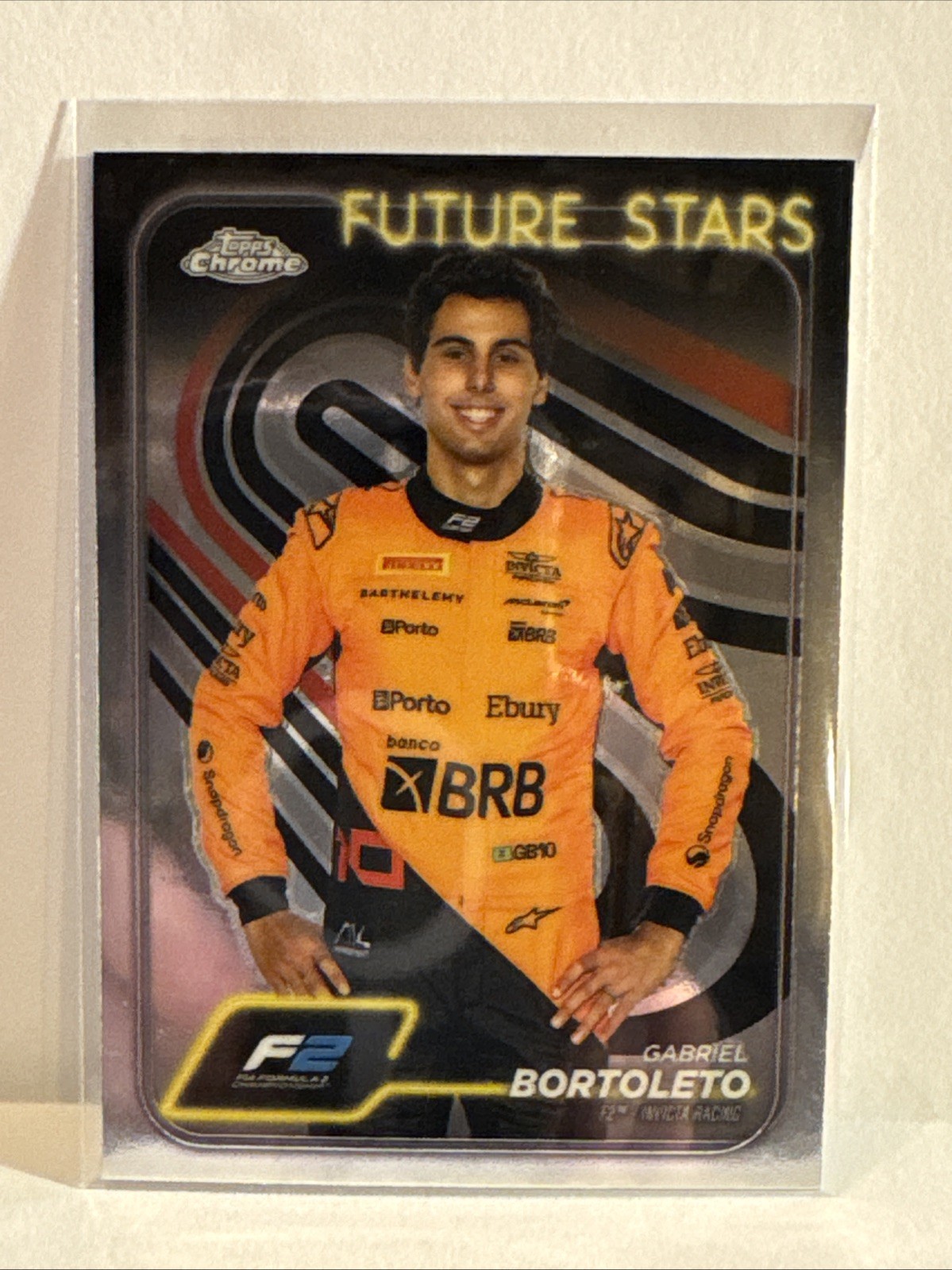 2024 Topps Chrome Formula 1 - F2 Drivers Future Stars Gabriel Bortoleto #28 (RC)
