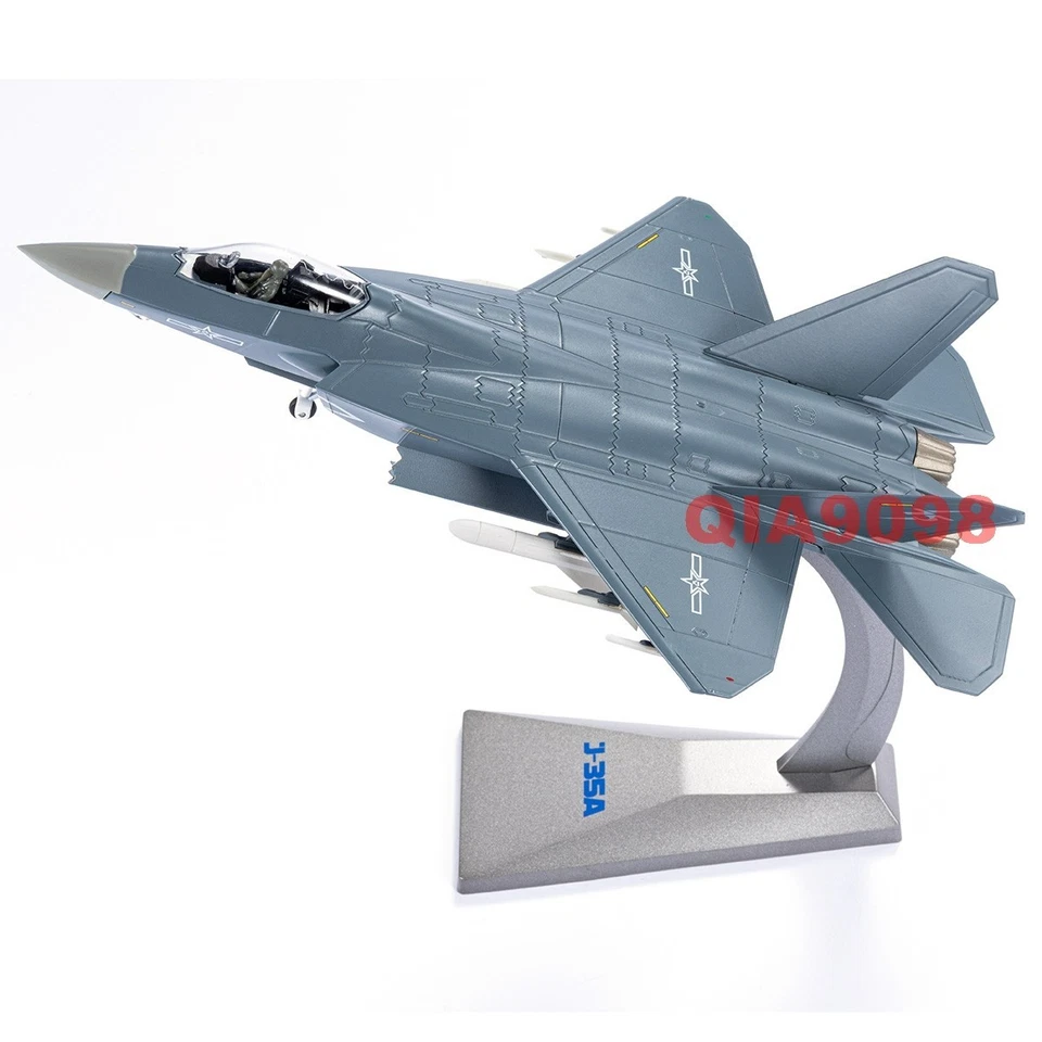 New 1/72 Scale Chinese PLA J-35A Stealth Fighter Jet Gray Metal Plastic Model - Image 2 of 4