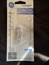 GE 50W Halogen T4 Bulb G8 Base. Set Of Six Bulbs.