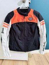 Harley-Davidson Women&rsquo;s Ardmore Switchback Lite Riding Jacket L Black Orange