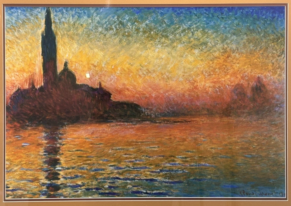 Stunning Large 32x39 Framed Matted Fine Art Claude Monet Print, Rare Decor Gifts - Image 2 of 4