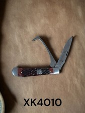 Twisted X Brown Hoof Pick Folding Serrated Stainless Steel Knife