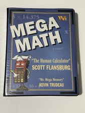 VINTAGE Mega Math Cassettes Video Workbook Scott Flansburg Human Calculator