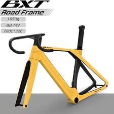 BXT Carbon Aero Road Bike Frame Lightweight Disc Brake Frame+Bar/Stem