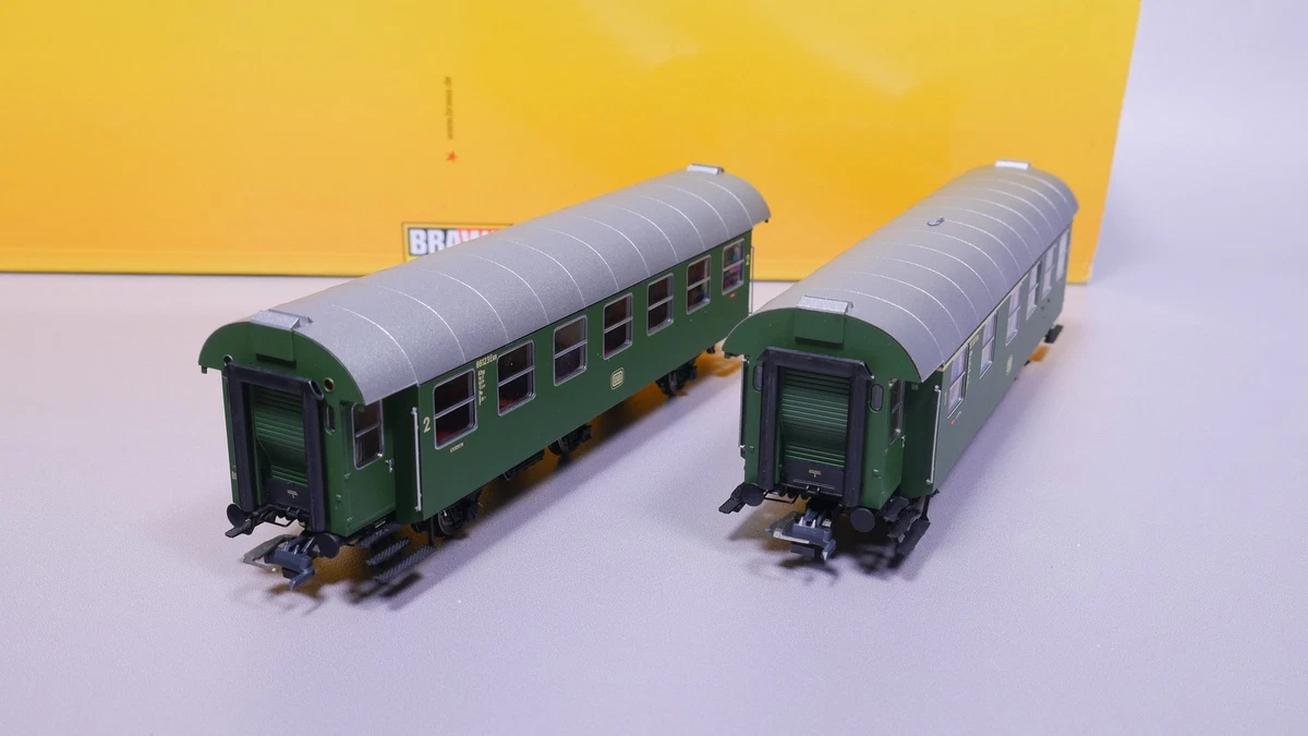 H0 DC Brawa 46304 Umbauwagen-Paar AB3yg/B3yg DB OVP #ST_477