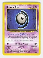 Unown [D] 47/75 Uncommon Neo Discovery Unlimited Moderately Played on eBay