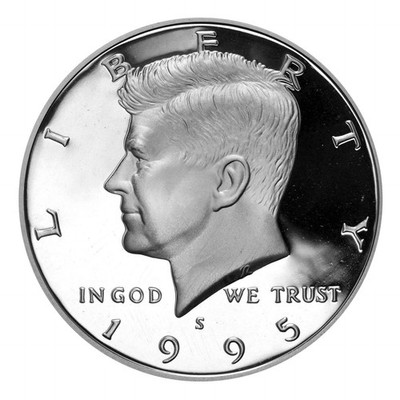 1995 -S Kennedy half dollar Gem DCAM Proof 90% Silver