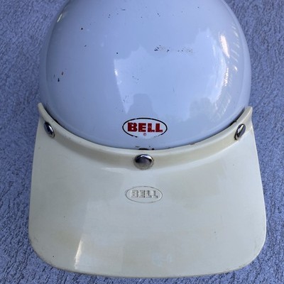 Vintage 70s Bell Moto Star Motorcycle Helmet White 7 3/8 59cm | eBay