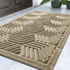 Front Entrance Door Mat, All-Season Heavy Duty Outdoor Indoor Entryway Floor Mat