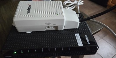VERIZON Fios ONT Modem 3FE52343APBB w/ Nokia Cyberpower CA25U16V2 W/ Power Cable