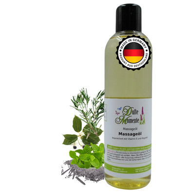 Sportmassageöl Danach | Kampfer Menthol Minze Rosmarin | kühlend & vegan