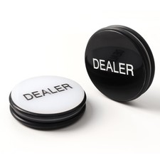 Casino Grade 3" Acrylic Dealer Button for Poker, Texas Hold'em, Tournaments