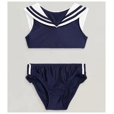 POLO RALPH LAUREN AUTHENTIC BABY GIRLS 2Pc NEW ORIGINAL SWIMSUIT Size 9-12M, NWT